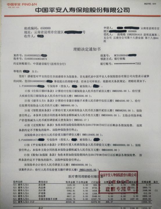 平安保险团体险拒赔 平安意外团险险种
